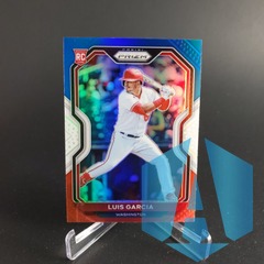2021 Panini Prizm Red White Blue RC #57 Luis Garcia Washington Nationals